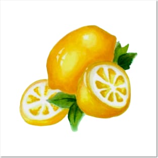 Lemons Watercolor | Starlight Tales Posters and Art